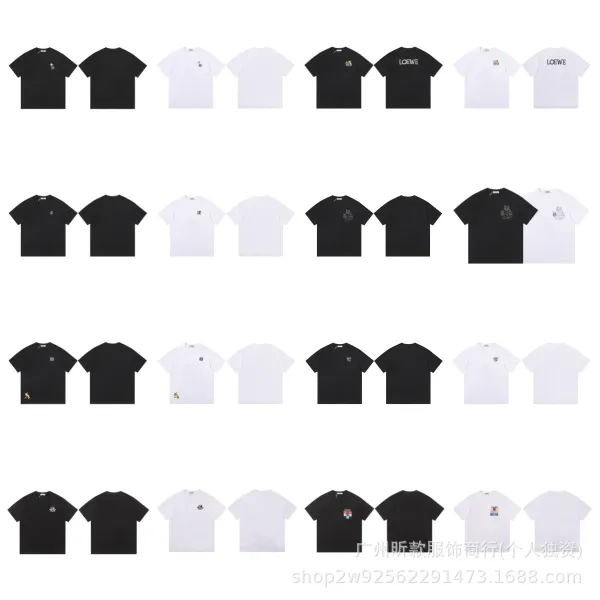Loewe Puzzle Logo Patch Black T-Shirt - 3