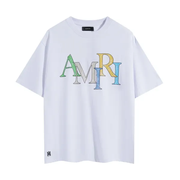 Amiri Oversized Logo Print Black T-Shirt - 4