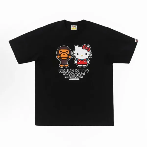 A Bathing Ape x Sanrio Hello Kitty Baby Milo Black T-Shirt - 1