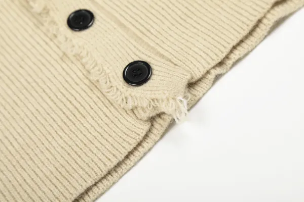 Play Comme des Garçons Music Note Cardigan Beige Sweater - 13
