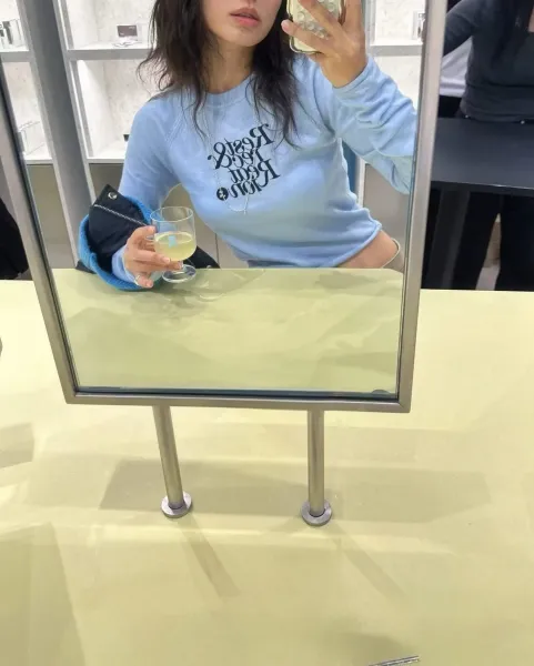 Rest & Recreation Cropped Knit Sweater Lime Green - 5