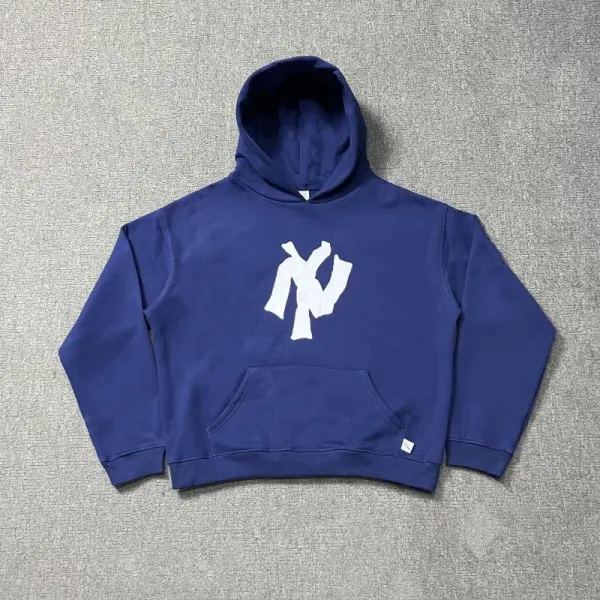 New York Yankees x MLB Classic Logo Navy Hoodie - 1