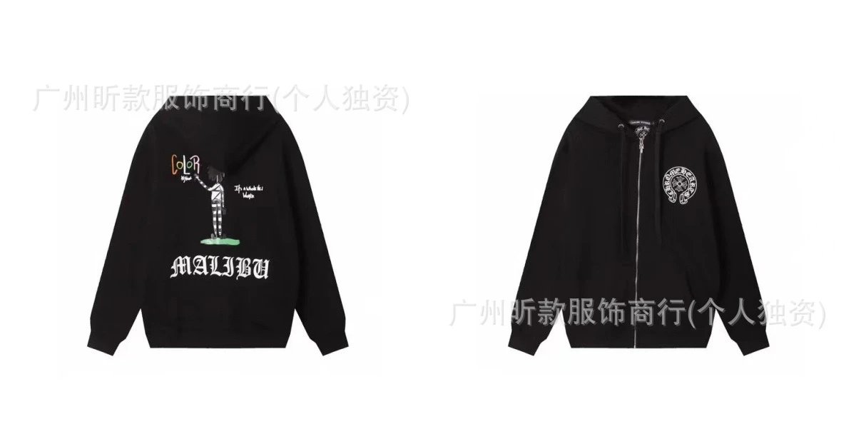 Malibu x Unknown Artist Graphic Hoodie Black