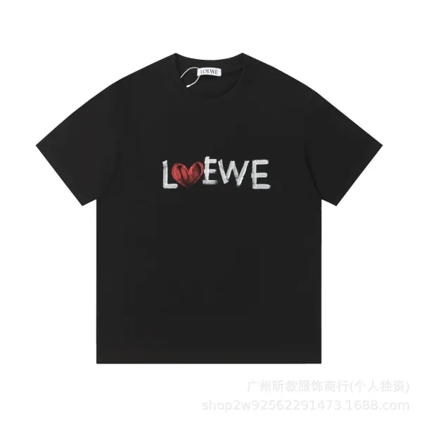 Loewe Puzzle Logo Patch Black T-Shirt - 24