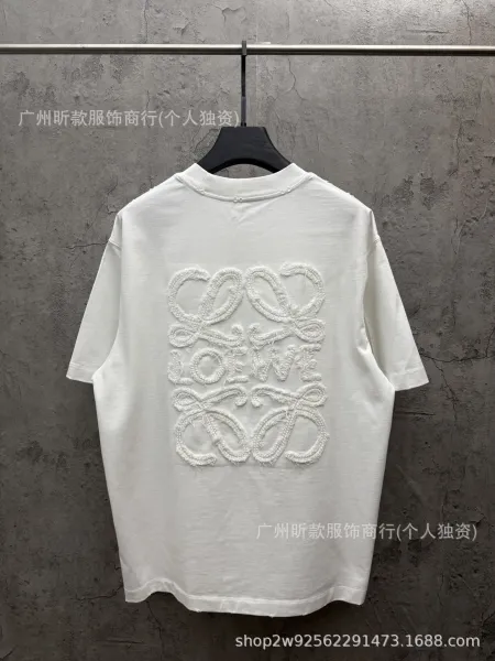 Loewe Anagram Embroidered Black T-Shirt - 7