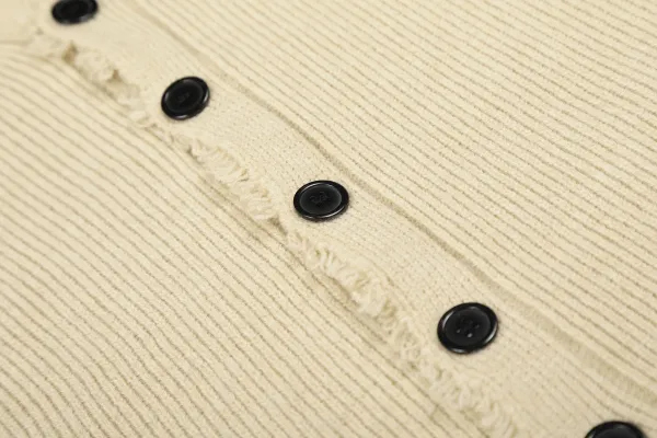 Play Comme des Garçons Music Note Cardigan Beige Sweater - 11