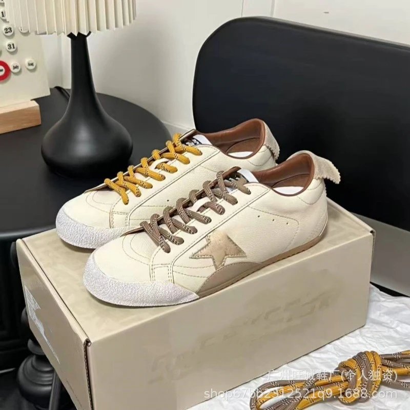 Golden Goose Superstar Pink Suede with Silver Star Sneakers - 16