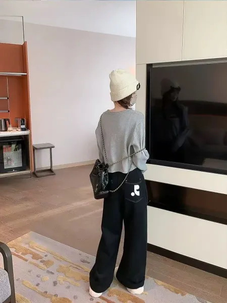 Digital Pionker Logo-Embroidered Black Sweatpants - 5