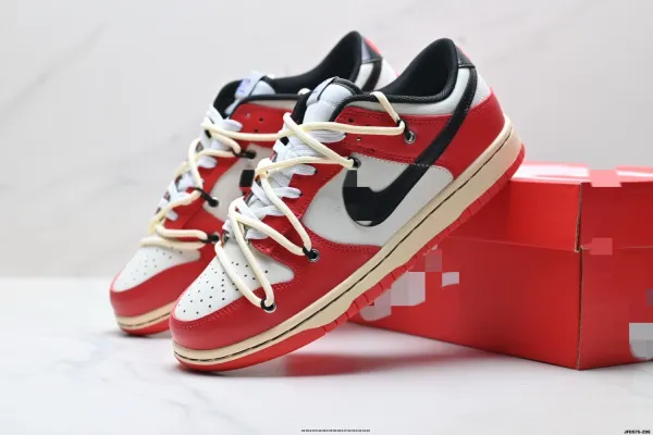 Nike SB Dunk Low Red/White/Black Sneakers - 1