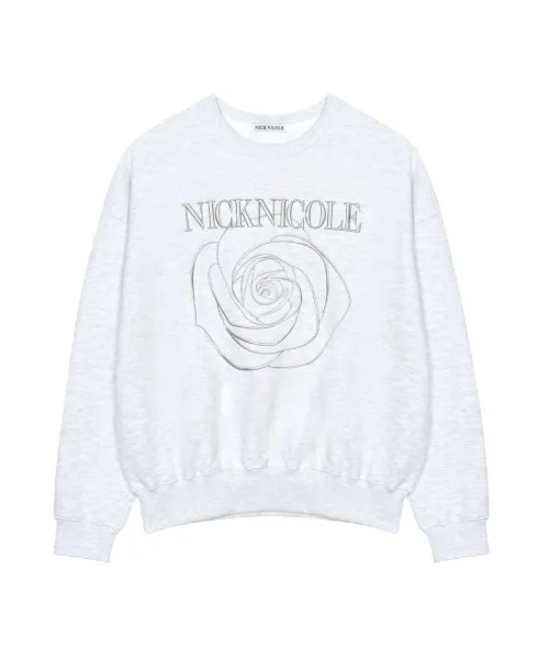 NickNicole Rose Graphic Hoodie White - 9