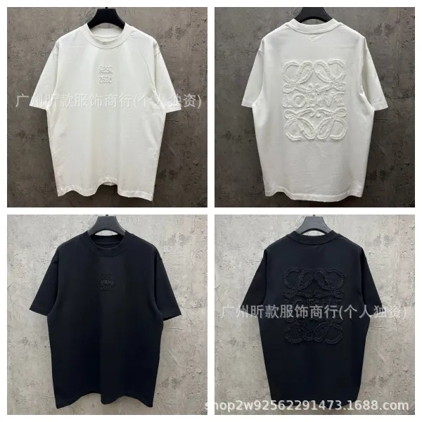 Loewe Anagram Embroidered Black T-Shirt - 3