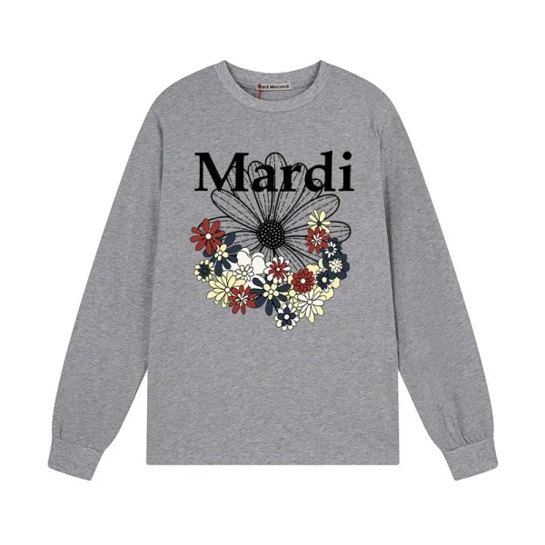 Mardi Mardi Daisy Print Long-Sleeve T-Shirt White - 6