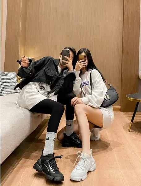 Dior B23 Low Beige Chunky Sneakers - 4