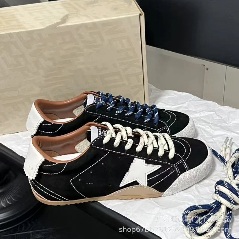Golden Goose Superstar Pink Suede with Silver Star Sneakers - 5