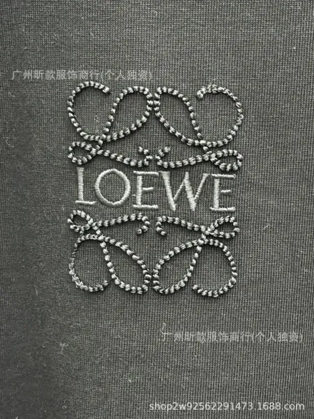 Loewe Anagram Embroidered Black T-Shirt - 11