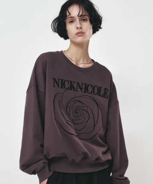 NickNicole Rose Graphic Hoodie White - 37