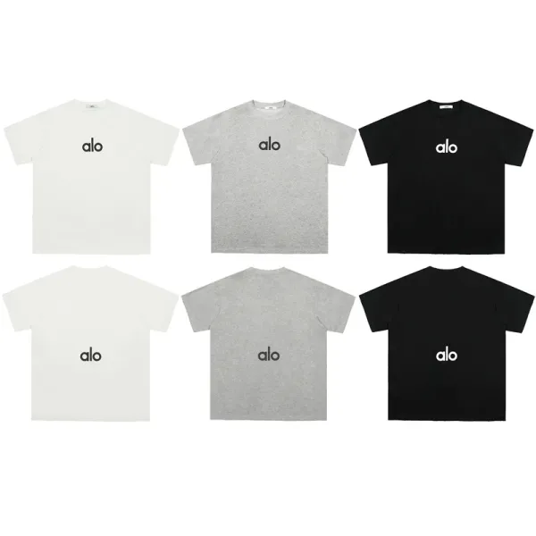 Alo Yoga Logo Graphic Black T-Shirt - 3