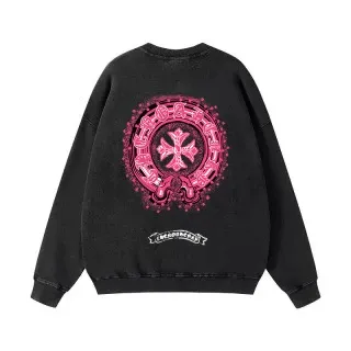 Gallery Dept. Cross Print Washed Black Hoodie - 7