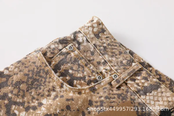 Gallery Dept. Snake Print Wide-Leg Jeans - 7