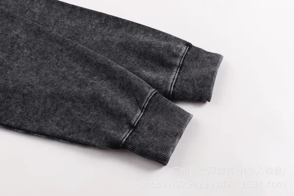 Gallery Dept. Cross Print Washed Black Hoodie - 41