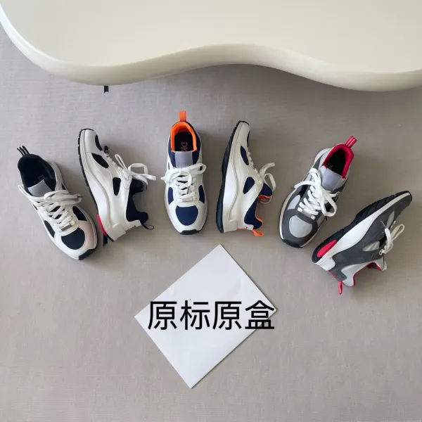 Dior B23 Low Gray White Red Sneakers - 2