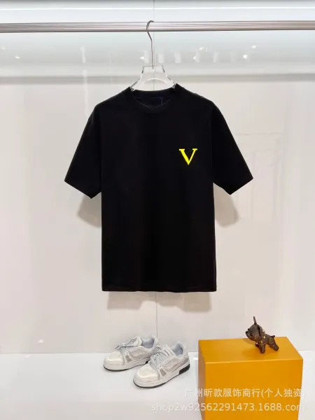 Versace V-Lovers Cat Embroidery White T-Shirt - 24