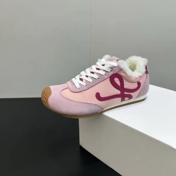 Loewe Puzzle Sneaker White Shearling-Lined Sneakers - 5