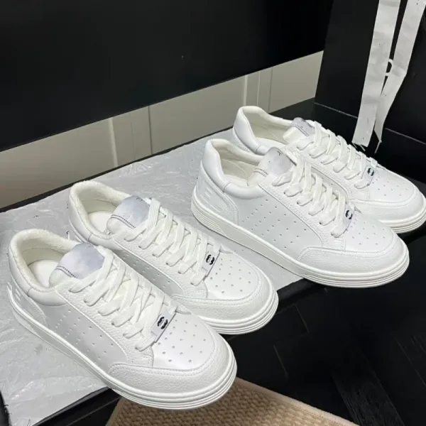 Saint Tears Perforated Leather Sneakers White - 13