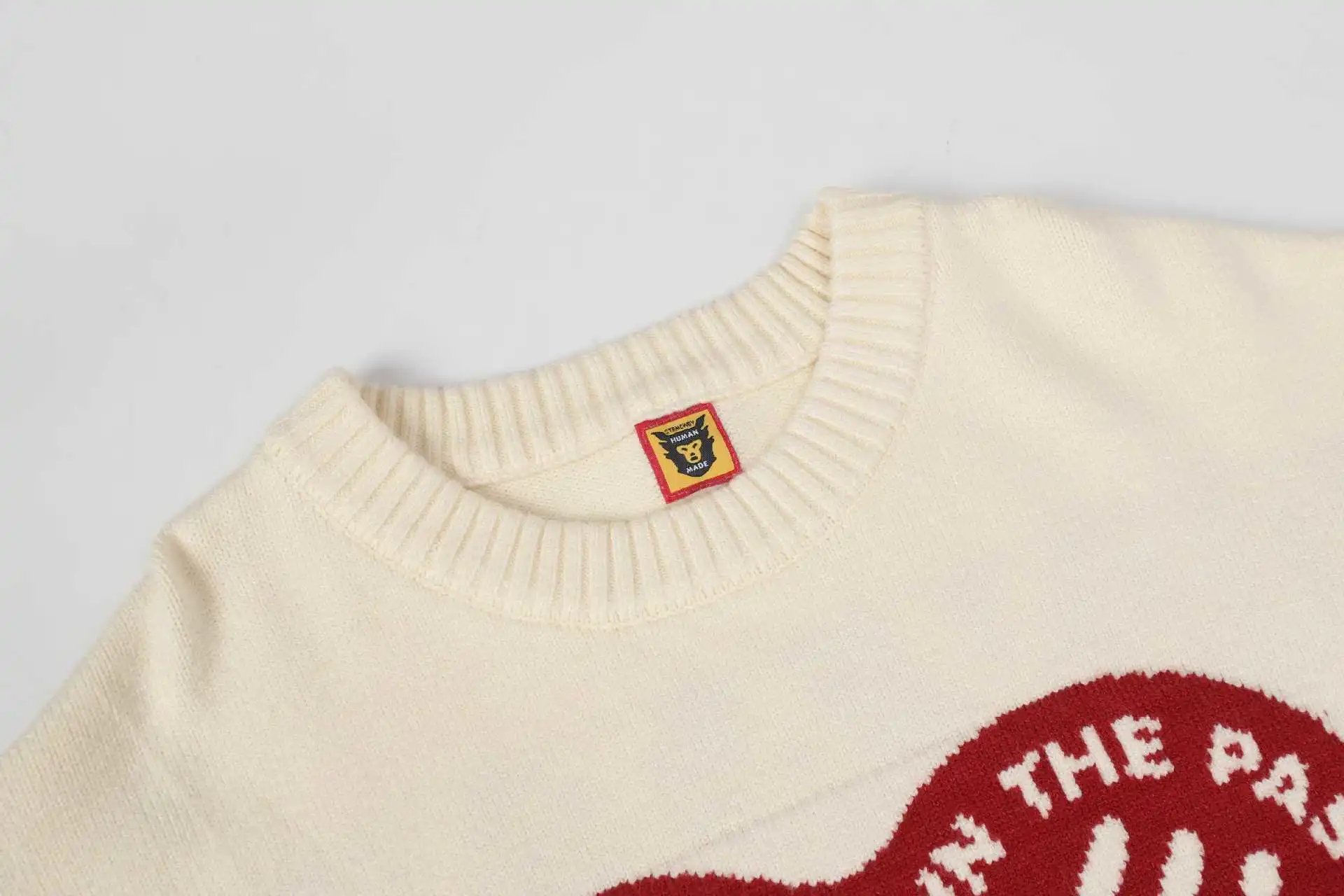 Human Made x Dry Alls Heart Logo Knit Sweater Beige - 20