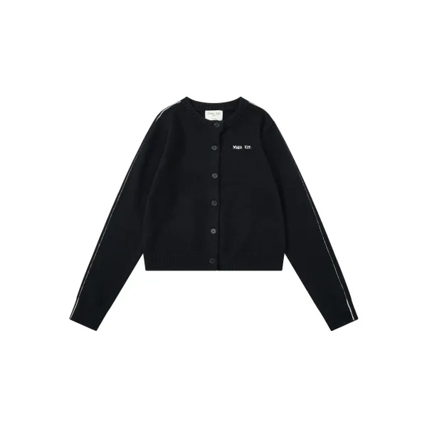 Mian Litt Olive Green Cropped Knit Cardigan - 8