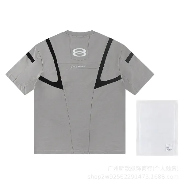Wardrobe 8 Logo Panel T-Shirt Black - 5