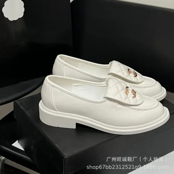 Chanel-inspired Quilted Loafers Black Slip-On Mules - 8