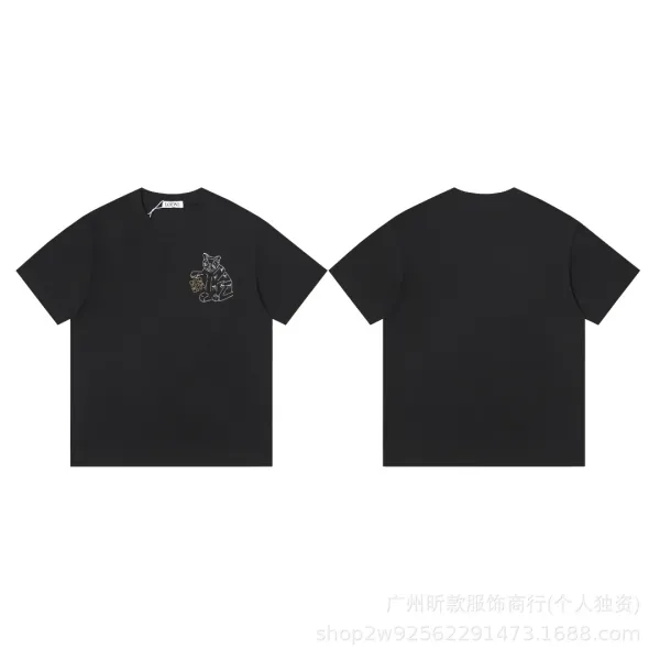 Loewe Puzzle Logo Patch Black T-Shirt - 11