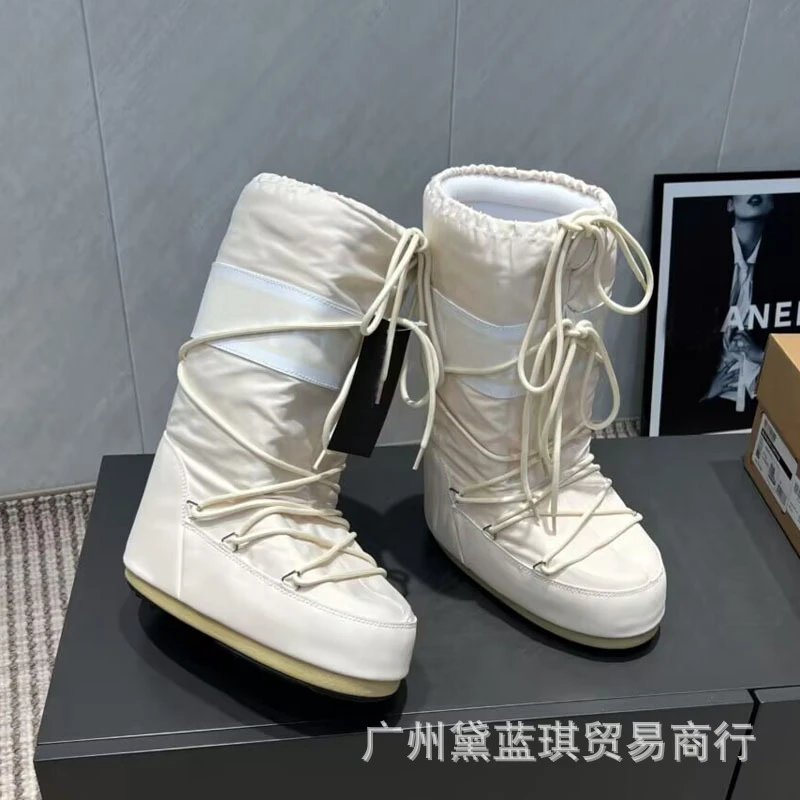 Moncler Genius x Off-White Moon Boot White Snow Boots