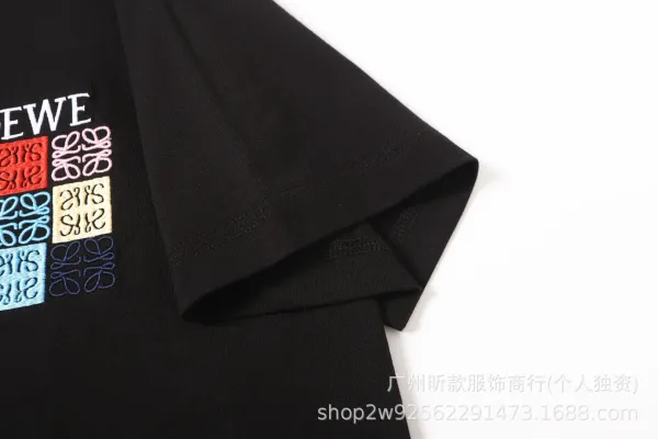 Loewe Puzzle Logo Patch Black T-Shirt - 28