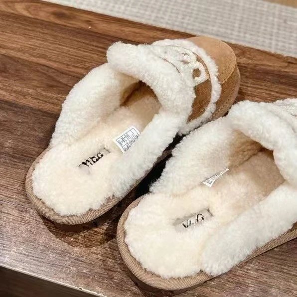 UGG Tasman Shearling Loafer Brown Slippers - 6