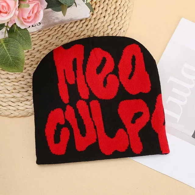 Unbranded Hats Knitted Beanie with Oversized Lettering product detail image 29