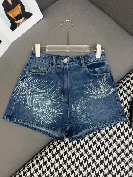 Dior Feather-Embroidered Denim Shirt Blue - 8