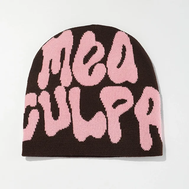 Unbranded Hats Knitted Beanie with Oversized Lettering product detail image 12