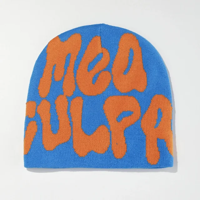 Unbranded Hats Knitted Beanie with Oversized Lettering product detail image 14
