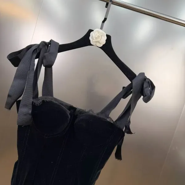 Chanel White Corset Top with Camellia Flower Detail - 13