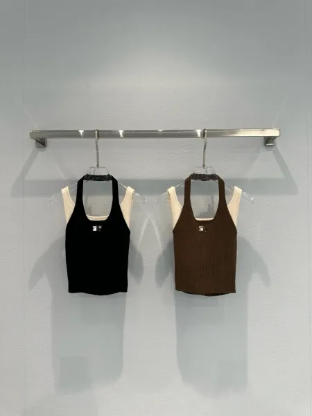 Saint Tears Ribbed Halter Top Brown - 3