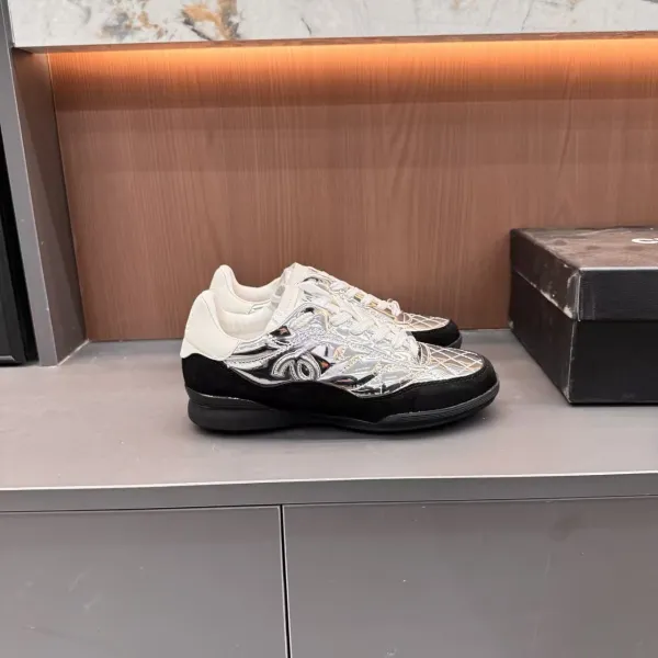 Dior B23 Silver Quilted Sneakers - 7