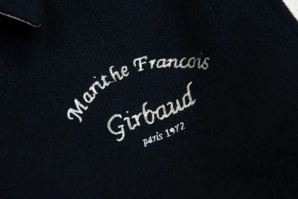 Marithe Francois Girbaud Varsity Jacket Navy with White Stripes Outerwear - 13