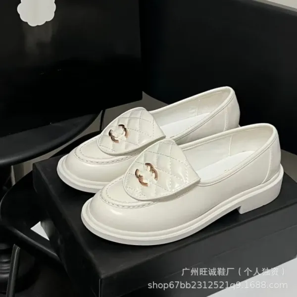 Chanel-inspired Quilted Loafers Black Slip-On Mules - 11