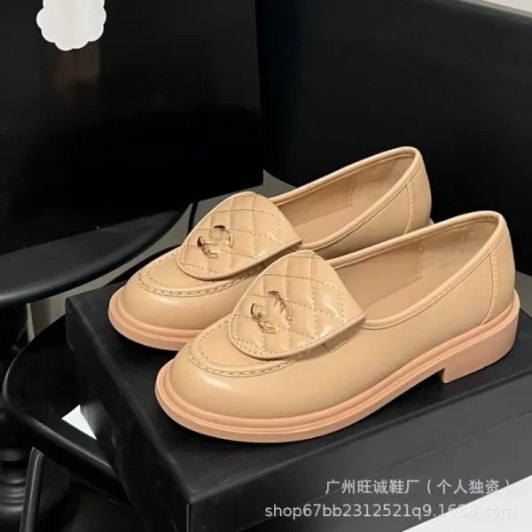 Chanel-inspired Quilted Loafers Black Slip-On Mules - 15