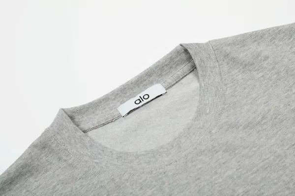 Alo Yoga Logo Graphic Black T-Shirt - 6