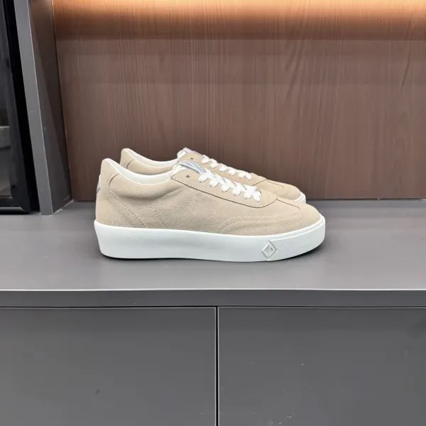 Saint Tears Low-Top Suede Sneakers Pink White - 10