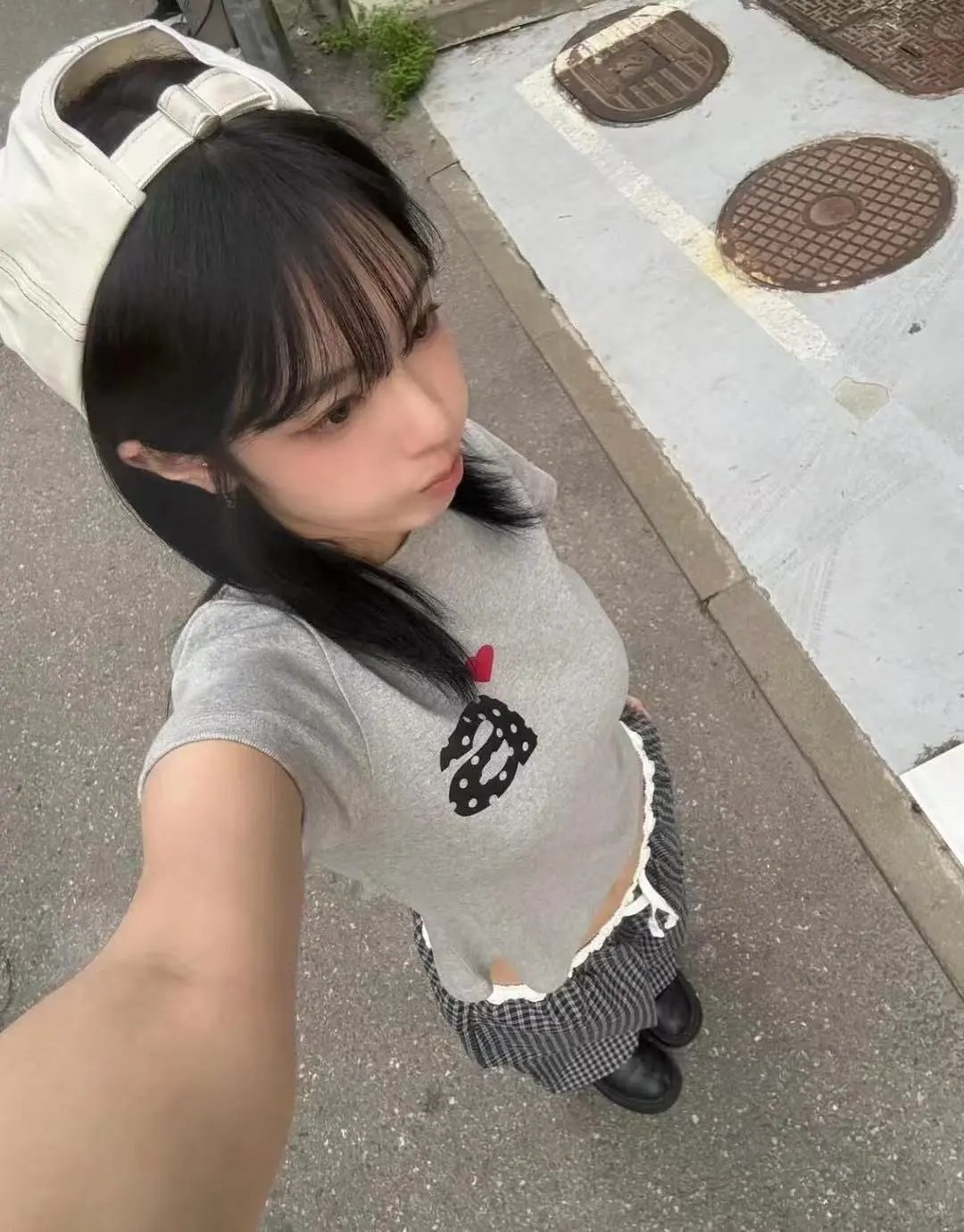Aeae Polka Dot Gray Polo Shirt - 14