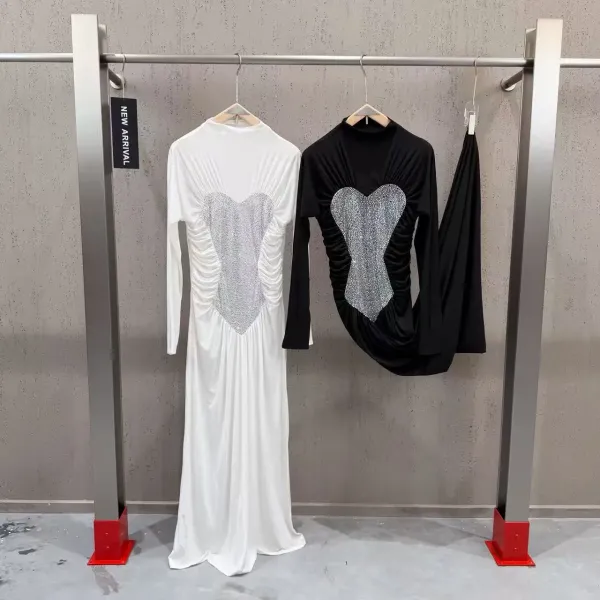 Saint Tears Heart Corset Back Long Dress Black and White - 18